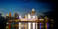 Cincinnati at Night General James Taylor Park